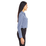 Devon & Jones CrownLux Performance® Ladies' Tonal Mini Check Woven Shirt