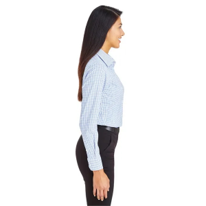 Devon & Jones CrownLux Performance® Ladies' Micro Windowpane Shirt